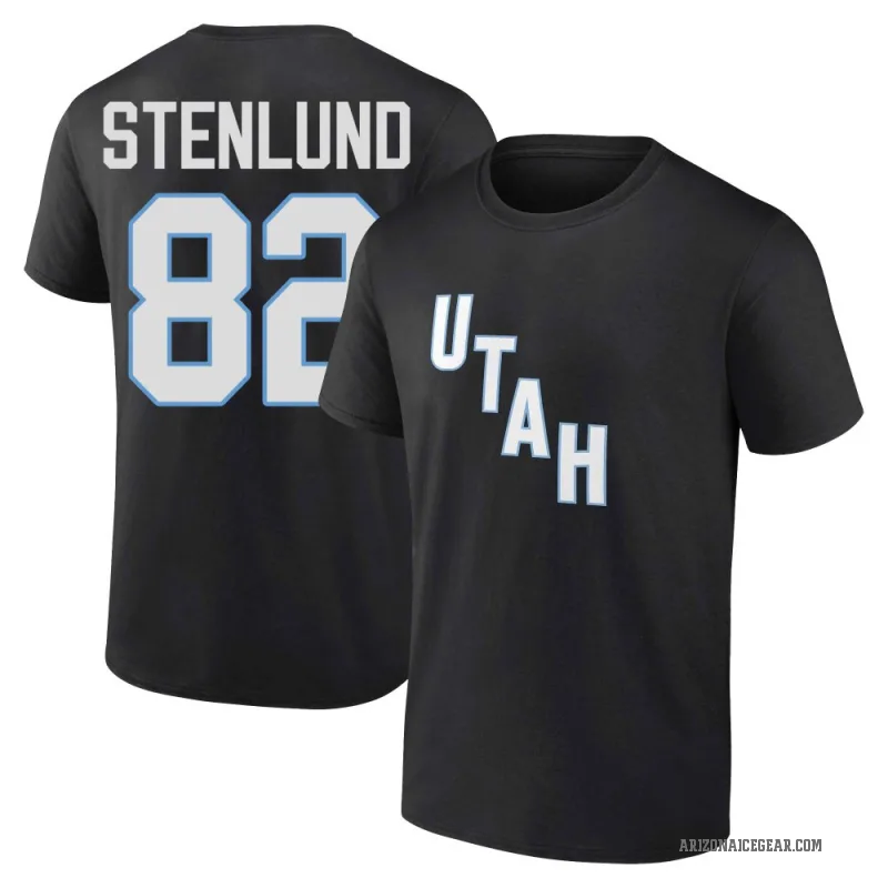 Kevin Stenlund Youth Black Utah Hockey Club Stack T-Shirt