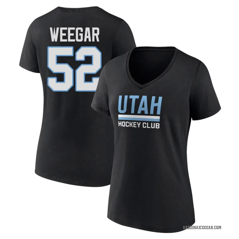 MacKenzie Weegar Women's Black Utah Mammoth Secondary T-Shirt