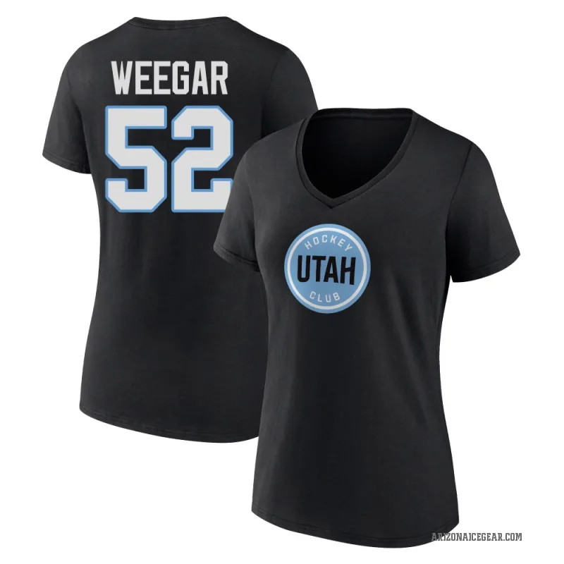 MacKenzie Weegar Women's Black Utah Mammoth T-Shirt