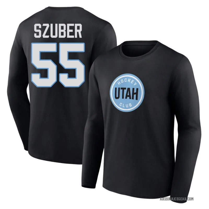 Maksymilian Szuber Youth Black Utah Mammoth Long Sleeve T-Shirt
