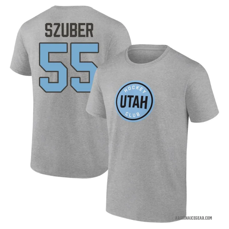 Maksymilian Szuber Youth Gray Utah Mammoth Heather T-Shirt