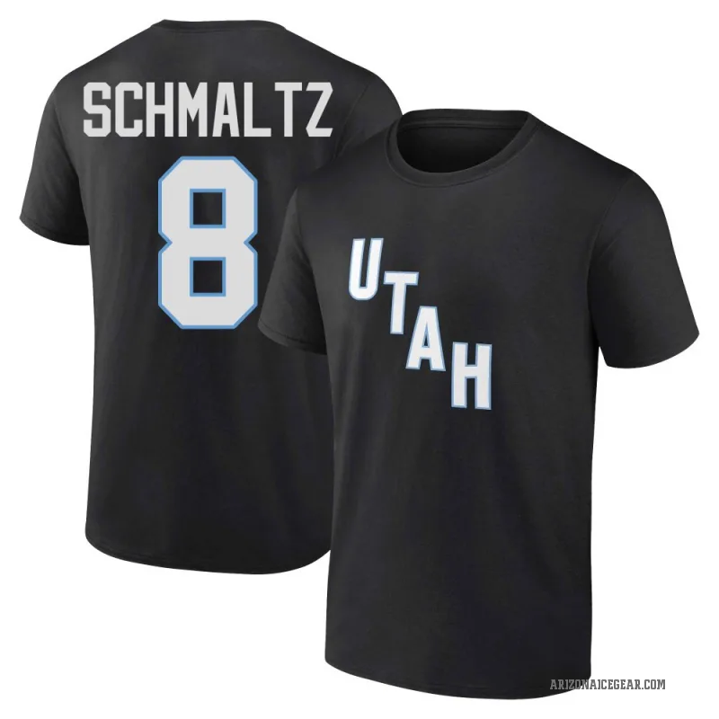 Nick Schmaltz Youth Black Utah Hockey Club Stack T-Shirt