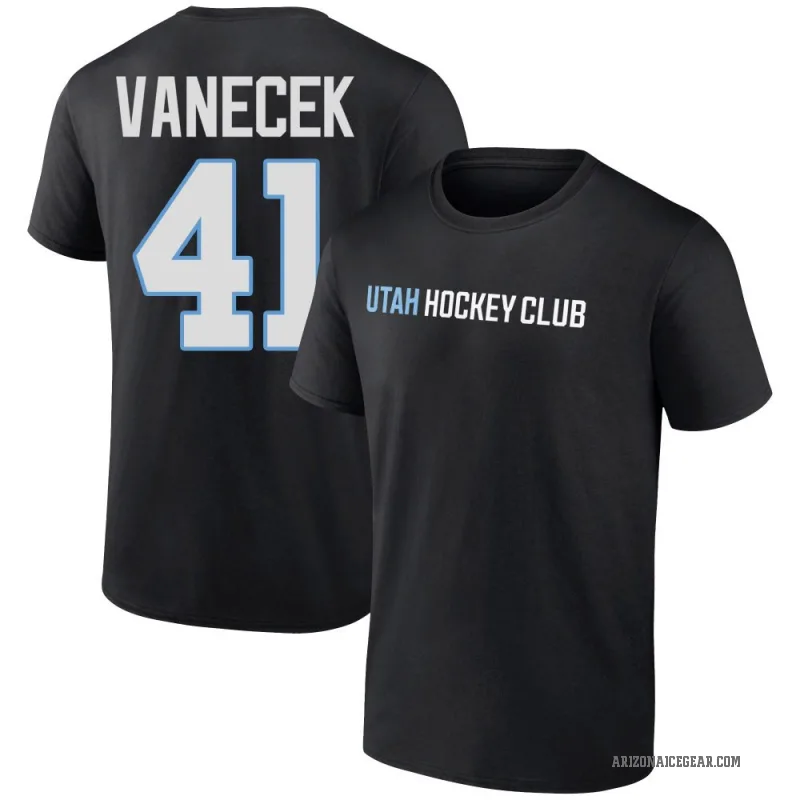 Vitek Vanecek Men's Black Utah Mammoth Secondary T-Shirt