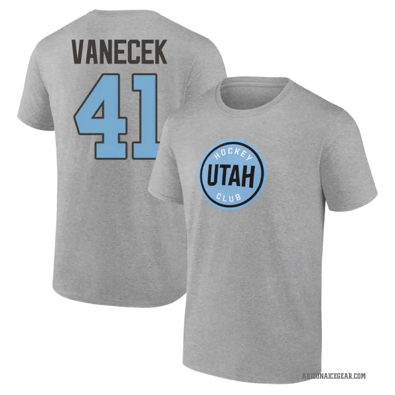 Vitek Vanecek Men's Gray Utah Mammoth Heather T-Shirt